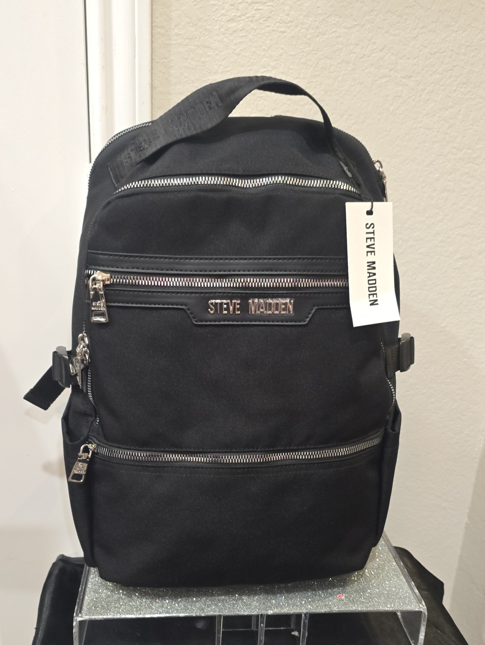 Steve Madden BHarlan Utility Backpack- Black - Picture 4 of 10